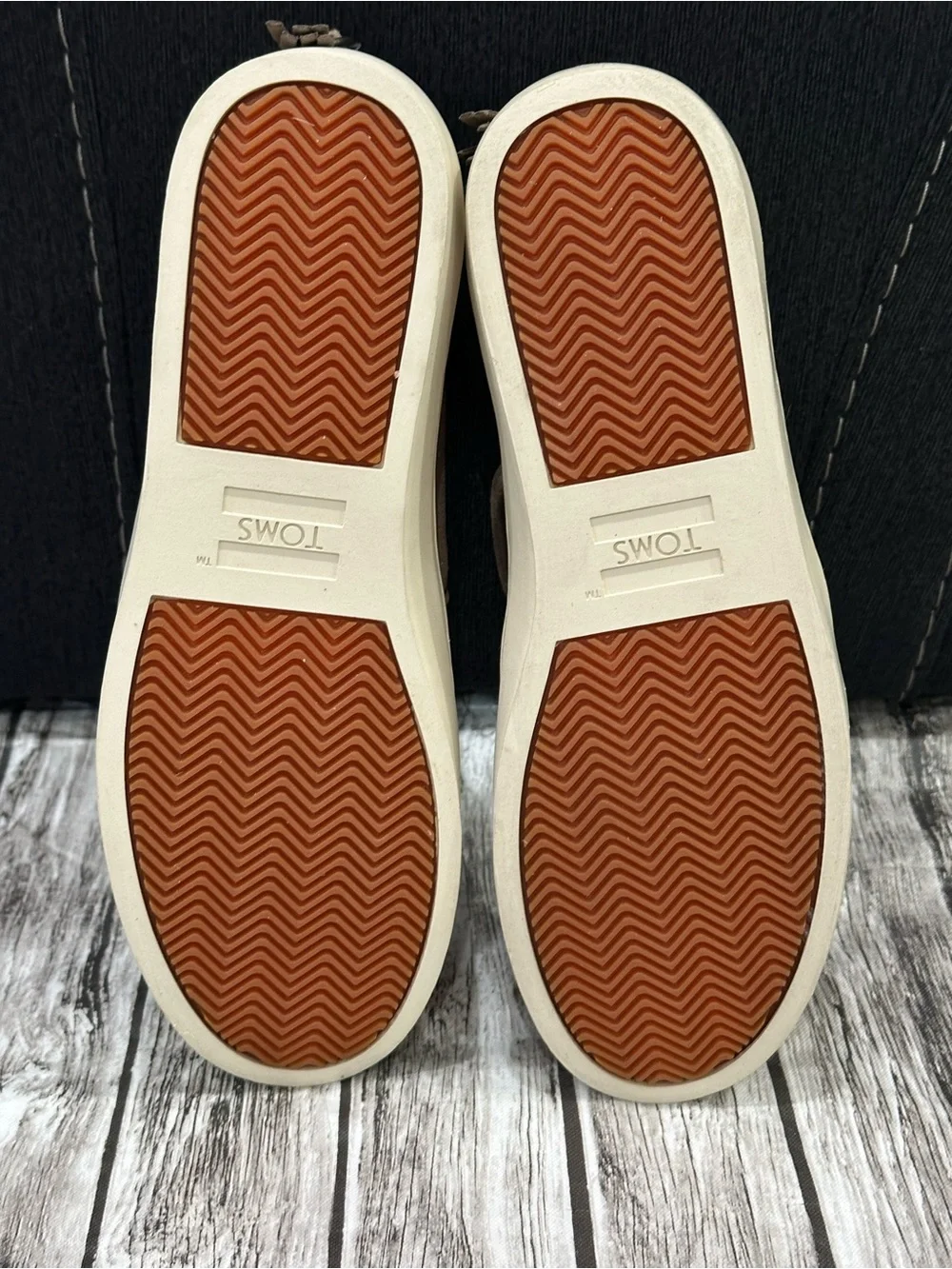 Toms Women's Taupe Suede Slip-On Ankle Booties